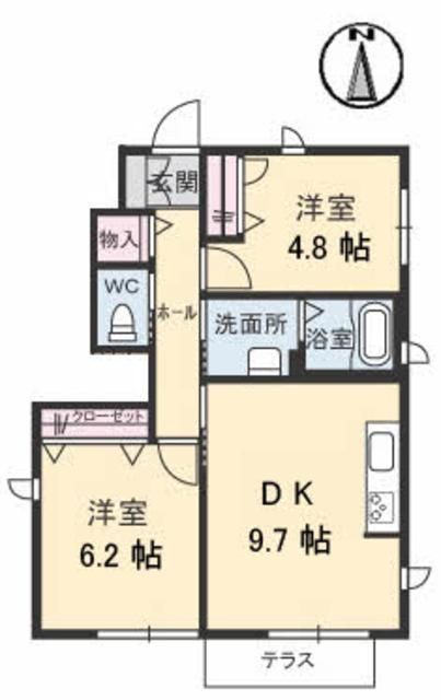 プリムヴェール　Ｃ棟の間取り