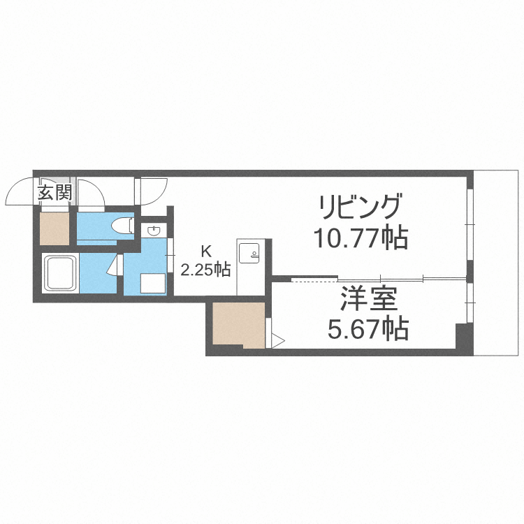 ピオネロ琴似の間取り