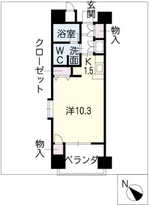 マンションコーシン駅前の間取り