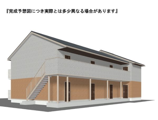 【松本市神田のアパートの建物外観】