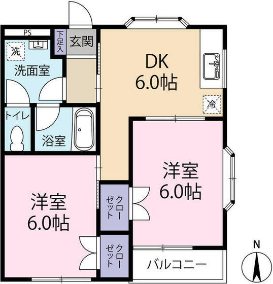 町田市南成瀬のマンションの間取り