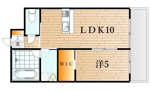 下関市長府江下町のマンションの間取り