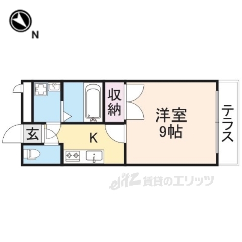 彦根市中藪町のマンションの間取り