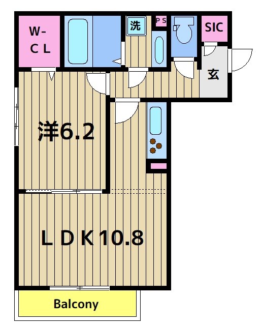 Ｄーｒｏｏｍ煌の間取り