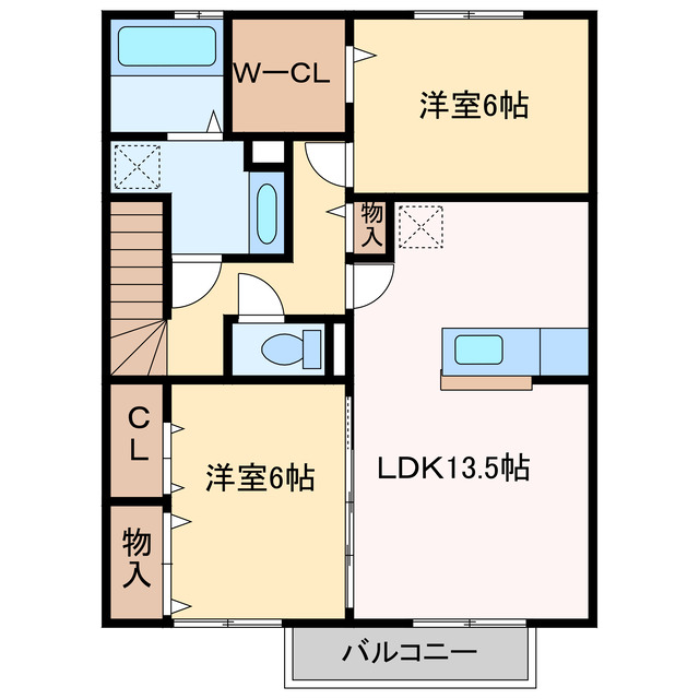 デミコリーヌの間取り