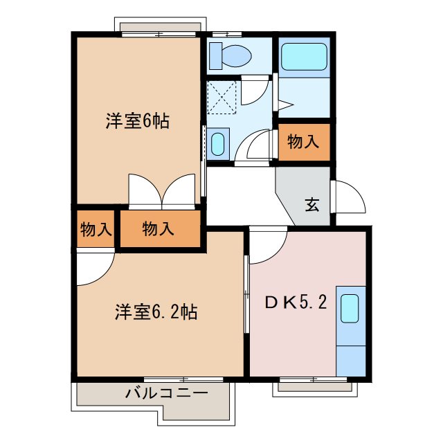 タウニー久田の間取り