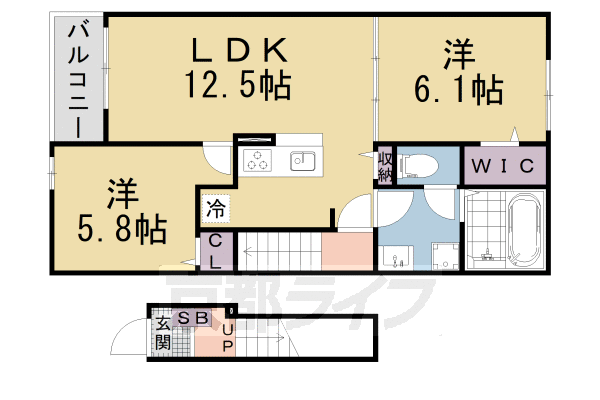 ＪＲ東海道本線 瀬田駅 徒歩24分 2階建 築2年の間取り写真