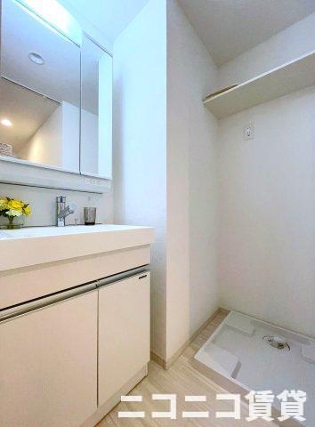 洗面設備　モデルルームの為、現状を優先致します。