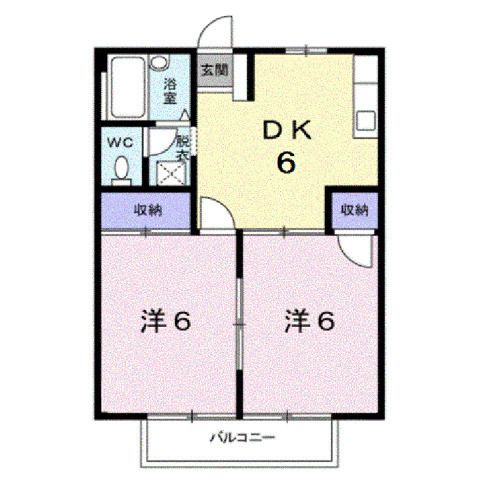 シティハイツ成和の間取り写真