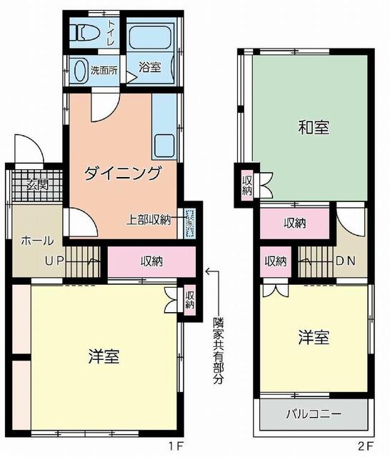 上菅田貸家の間取り写真
