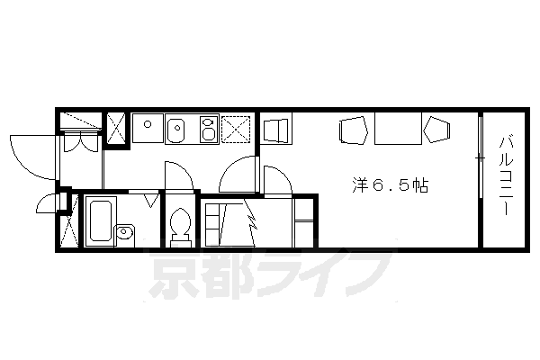 レオパレスプリオール東山IIIの間取り写真
