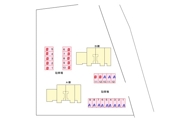 駐車場　駐車場配置図