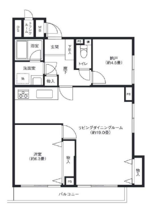 フレール宮の坂の間取り写真
