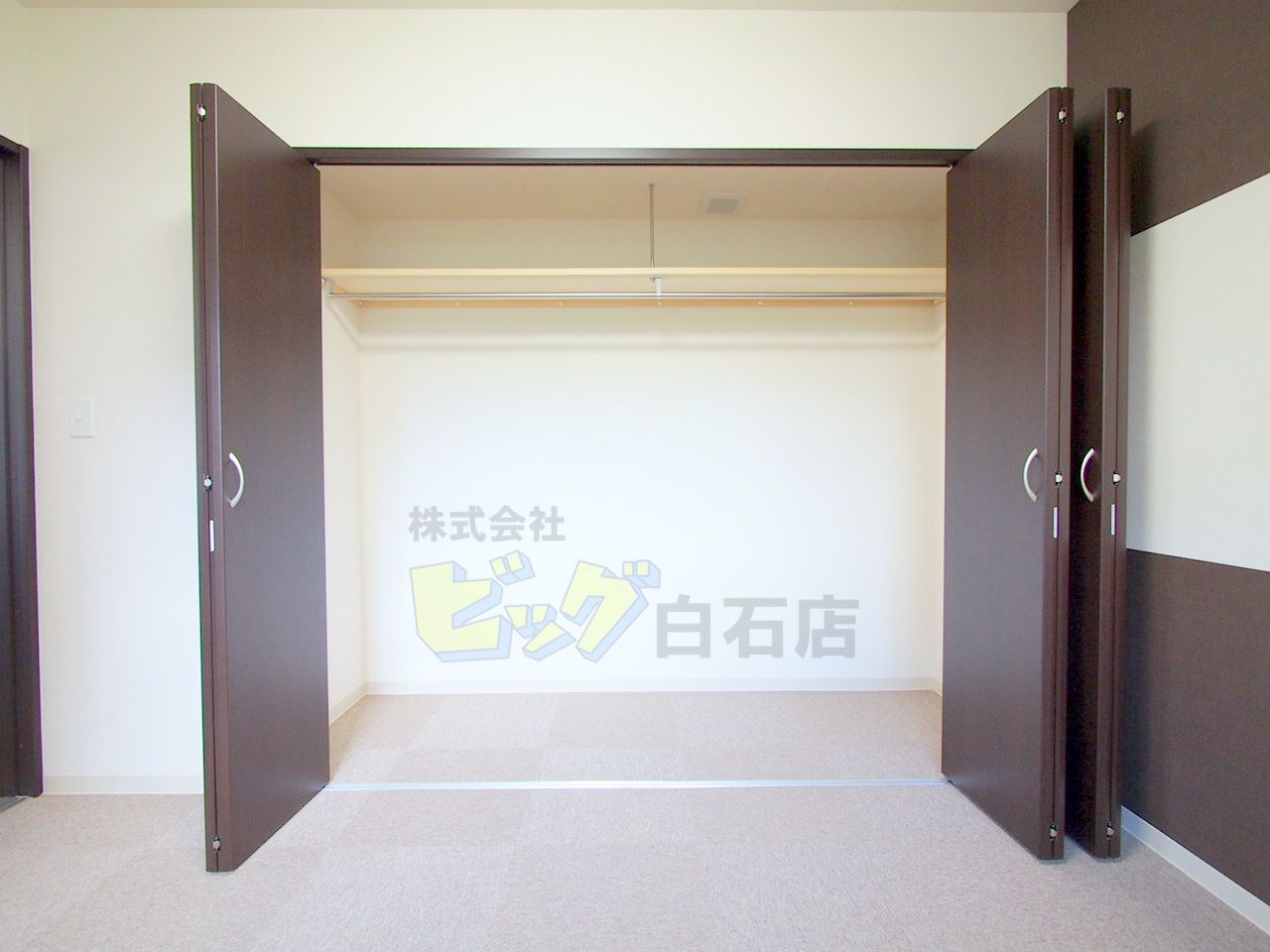 収納　広々クローゼット付きです♪