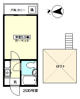 ハイツ　クローバーの間取り