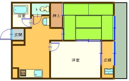 リリ-ハイツ田上の間取り