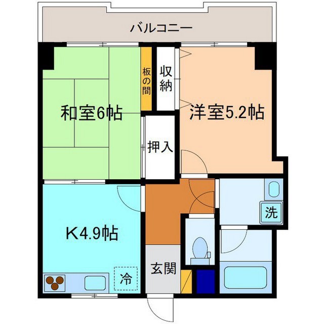 ダイアパレス北安江の間取り