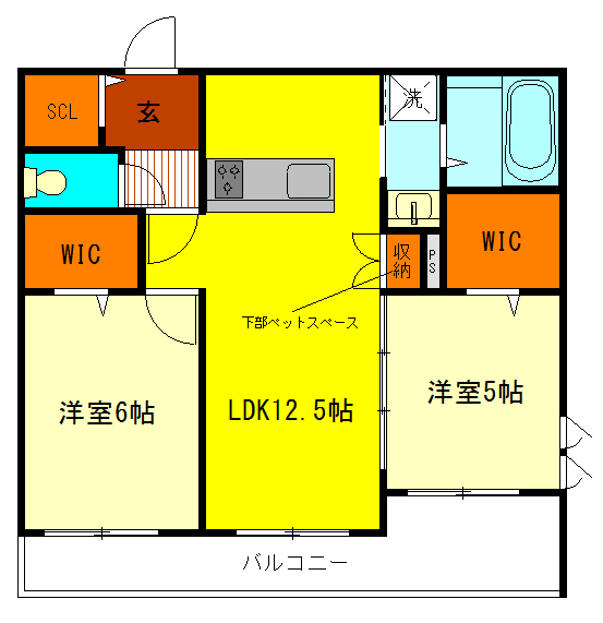 アーバンパレス北町の間取り