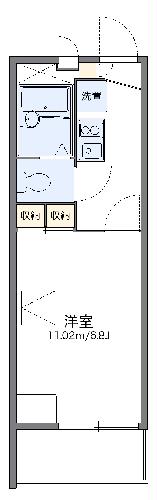 レオパレスプチベルク四番館の間取り