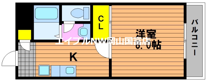 メゾンサンシャインの間取り