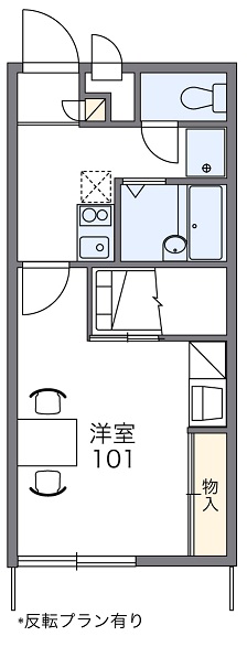 レオパレスウッドヒルの間取り