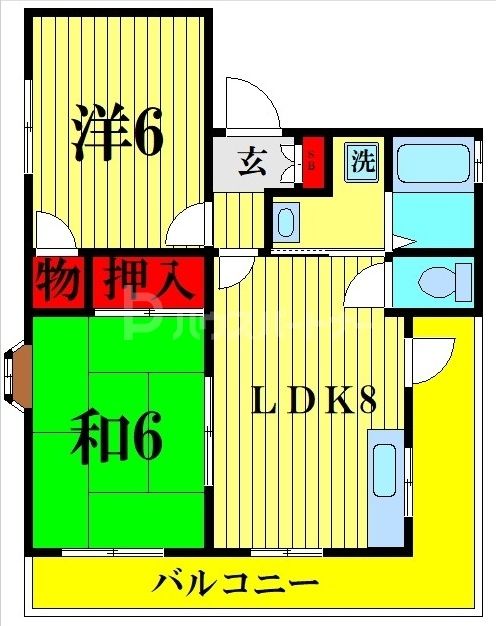 英和ハイムの間取り