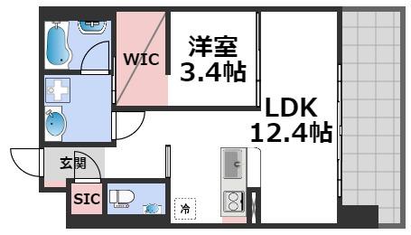 ベネチア天満橋の間取り