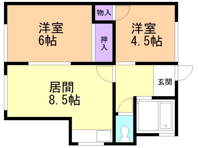 永井アパートの間取り