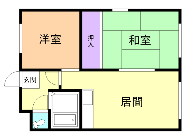 フジタコーポの間取り