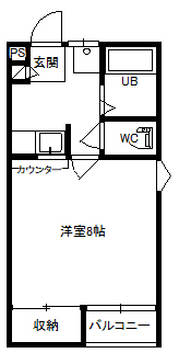 III大嶋レジデンスDの間取り