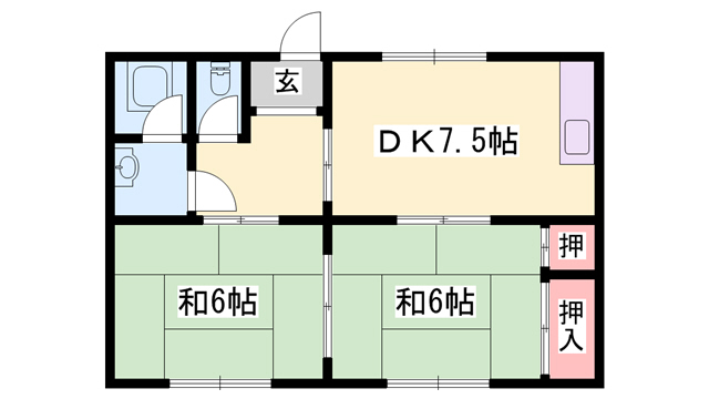 宝マンションの間取り