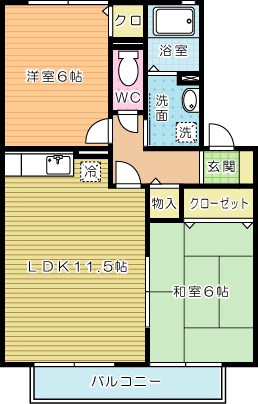 アネックス小原の間取り