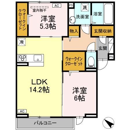 D-residence・K沖野上の間取り