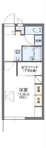 レオパレスＨＫスクエアの間取り