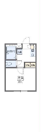 レオパレスパルファンの間取り