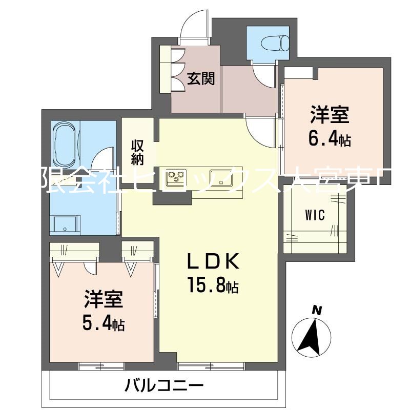 オークヒルズ南中野の間取り