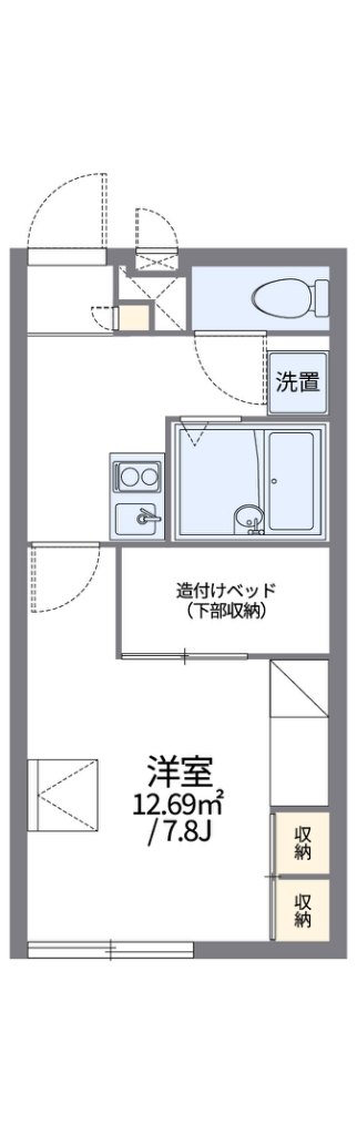 尼崎市上坂部のアパートの間取り