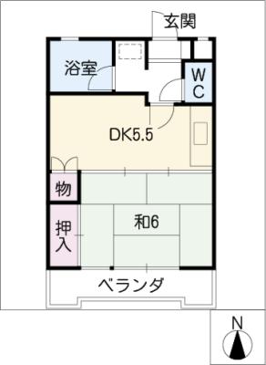 サンハイツ五才美の間取り