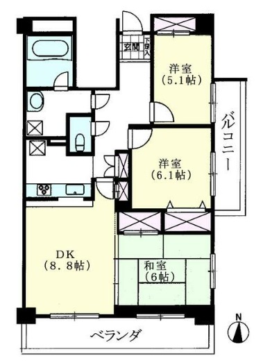 サポーレ天王台の間取り