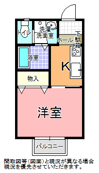 コスモ城南の間取り