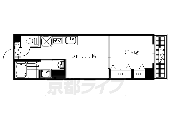 プルメリア御池の間取り