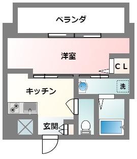 Casa　Blanca　泉崎（カーサブランカ泉崎）の間取り