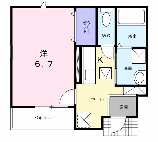 エステート　柴崎　第二の間取り