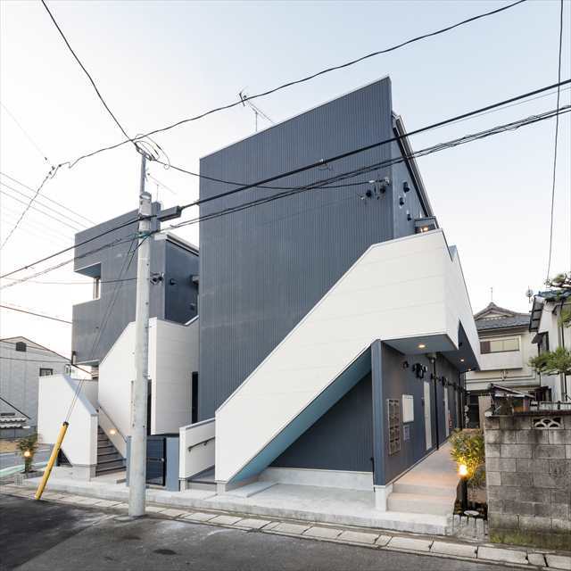 松戸市樋野口のアパートの建物外観