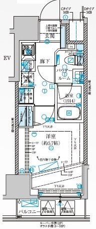 【メインステージ横濱弥生町の間取り】