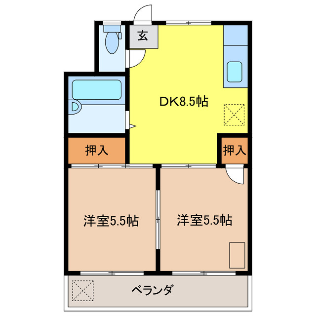 メゾンサンリフレッシュの間取り