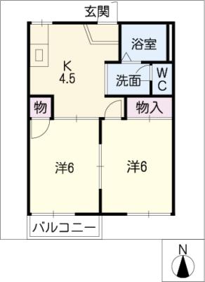 フレグランス南城の間取り