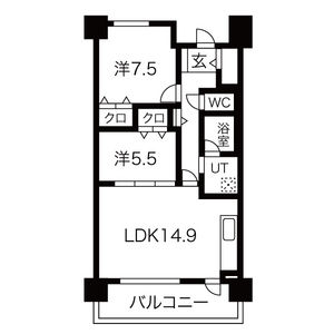 【戸部マンションの間取り】