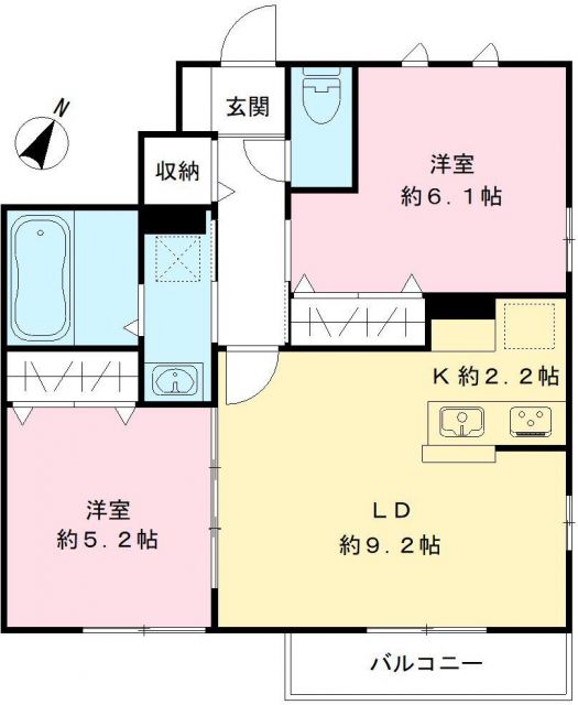 【仮）水戸市住吉町ネクストの間取り】