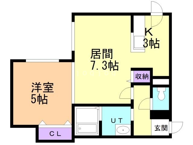 札幌市東区北三十九条東のマンションの間取り